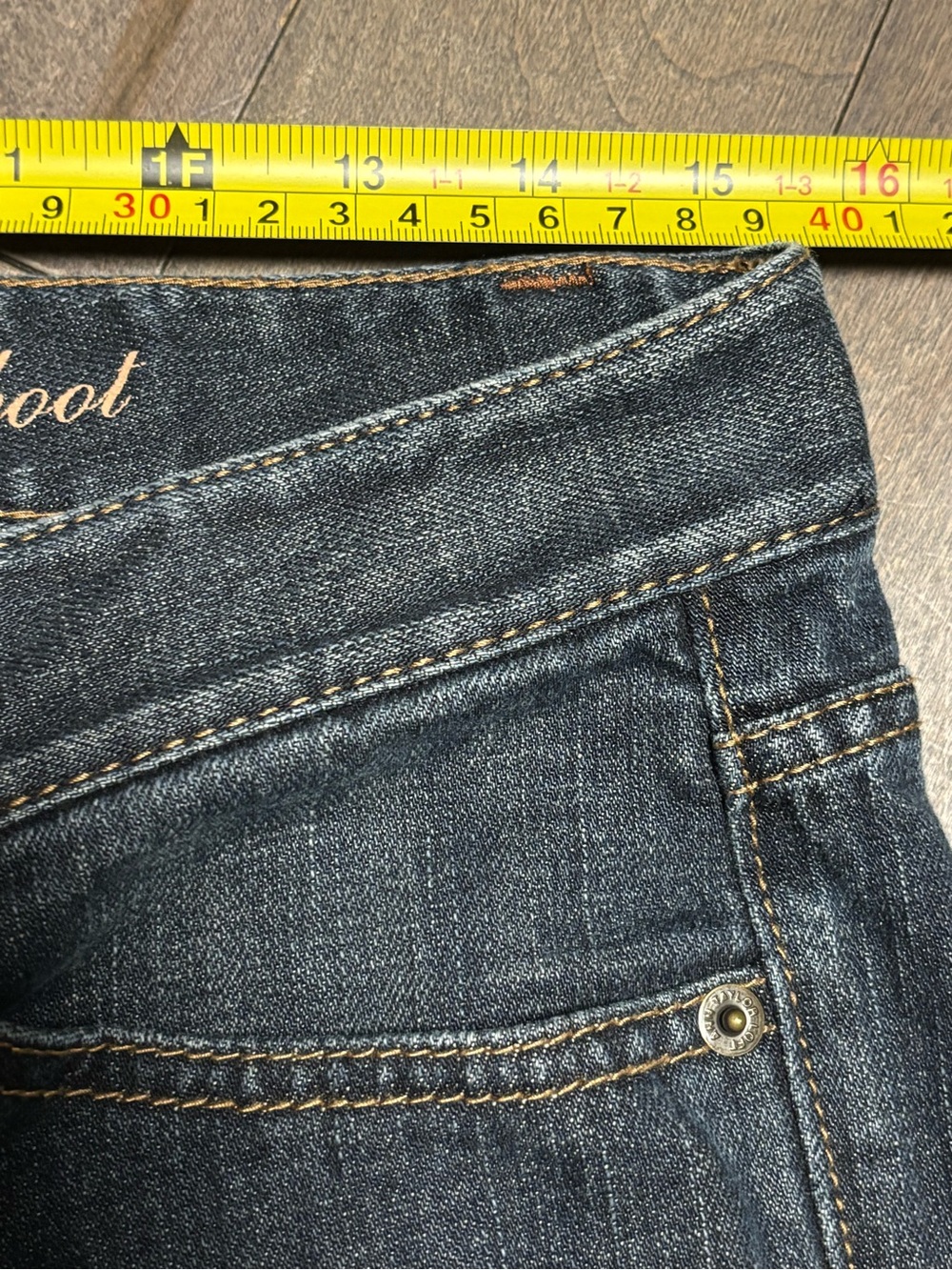 LOFT Original Boot Jeans Womens Size 8 NWOT Dark Wash Stretch Denim Bootcut - Picture 2 of 9